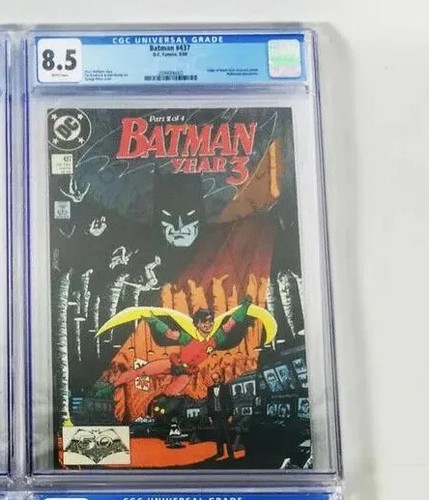 Batman #437 CGC 8.5 WP; DC Comics 1989; Robin Origin Retold; Nightwing