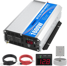 1600Watt Power Inverter Modified Wave DC 12Volt to AC 120Volt with Remote Contro