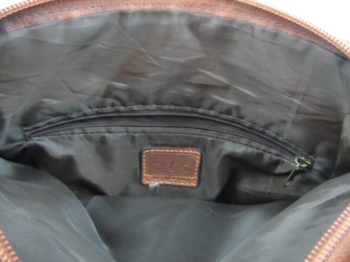BOC Crossbody Handbag Purse Brown Teal & White Faux lLeather Born Concept - Picture 9 of 9