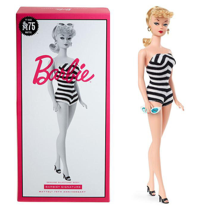 Mattel 75th Anniversary Limited Barbie Doll Signature Gold Mattel 75th Anniversary Limited Barbie Doll Signature Gold