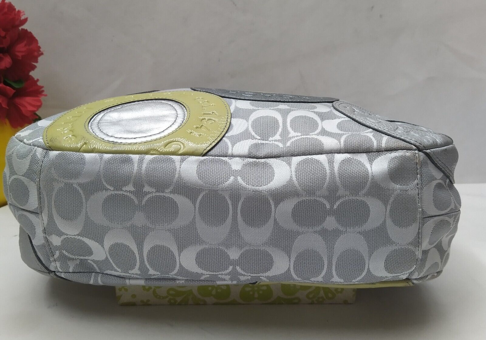 Coach Multicolor Round Patchwork Canvas Leather 3… - image 5