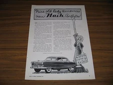 1953 Print Ad Nash Airflyte Cars No. 60 in Series by Ed Zern