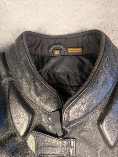 Hein Gericke Leather Jacket Motorcycle Mens 42 Black Biker armored Protective - Picture 3 of 13