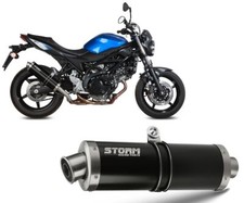 Auspuff Storm by Mivv Schalldampfer Oval Nero Stahl Suzuki Sv 650 2016 > 2023