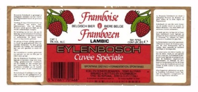 Belgium - Beer Label - Brouwerij Eylenbosch, Schepdaal - Framboise