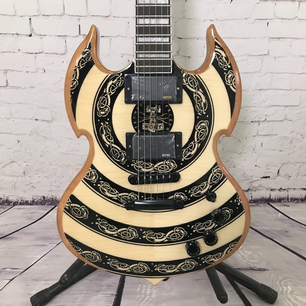 【BYER】MADE IN USA ペノブスコットグライダー2脚セット USED Hot sale factory custom electric guitar Wylde Audio S G two side