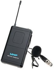 Radiomicrofono UHF Lavalier Sistema Wireless con Trasmettitore Bodypack 828Hz