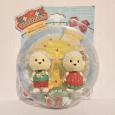 Lil Woodzeez Holiday Bobbleez Snowflake & Snowball Sheep 2017 Collection New