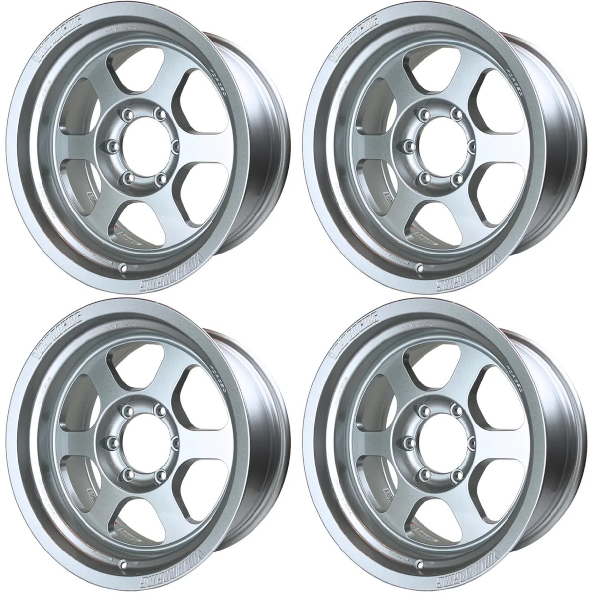 Volk TE37XT M-Spec 17x8.5-10 6x139 Diamond Silver Forged SET for 