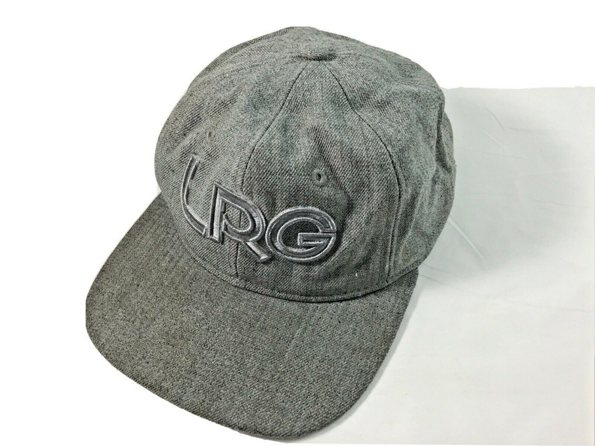 LRG True Heads Hat Cap Lifted Research Group Gray Snapback OSFM | eBay