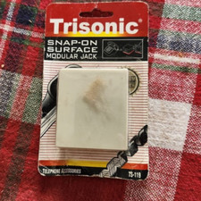 Lot of 2 Trisonic Phone Jack, Surface Mount TS-119 RJ11C RJ14C New