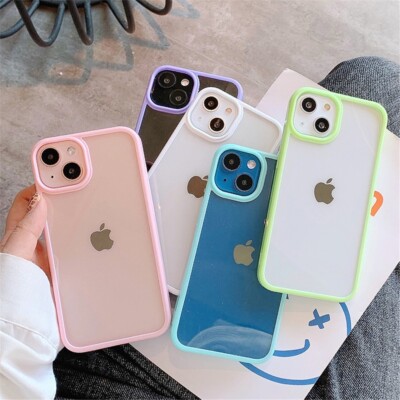 Silicone Bumper Phone Case For iPhone 15 14 11 12 13 Pro Max X XS XR 8 7 Plus