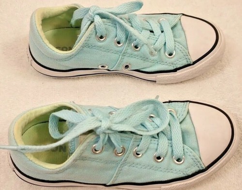 Converse All Star Size 11 Junior Turquoise Sneakers - Picture 2 of 10