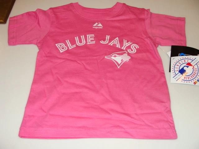 2013 Toronto Blue Jays Brett Lawrie Age 6X Large Girls Child Pink T Shirt  Kids