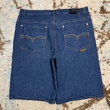 Vintage Fubu The Collection Baggy Jean Shorts Size 42 Y2K