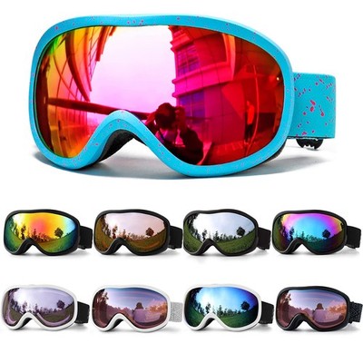 Skibrille UV400 Snowboard Rodel Brille Anti Fog Wintersport Sonnenbrille Unisex