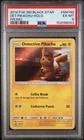 2019 POKEMON SM BLACK STAR PROMO #SM190 DETECTIVE PIKACHU-HOLO PSA 6