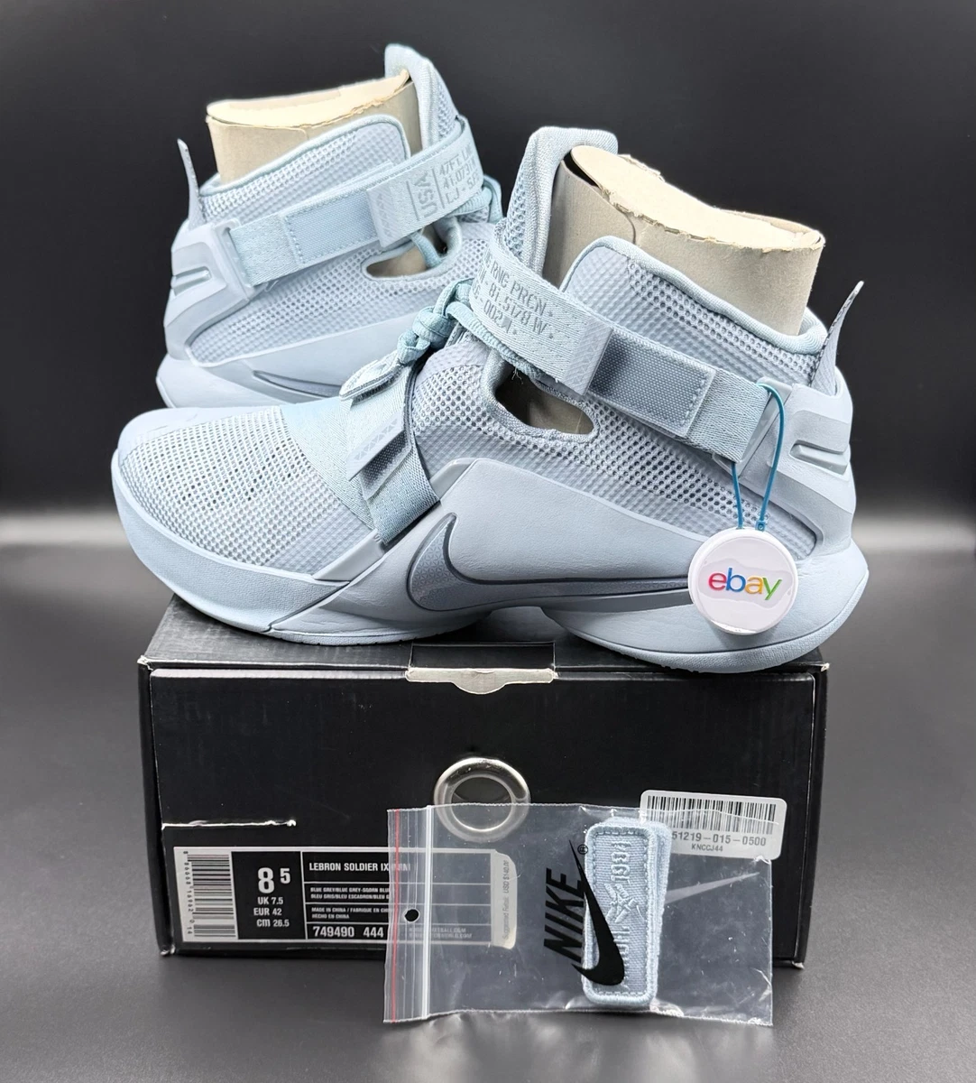 Nike LeBron Soldier 9 PRM Blue Grey for Sale | Authenticity