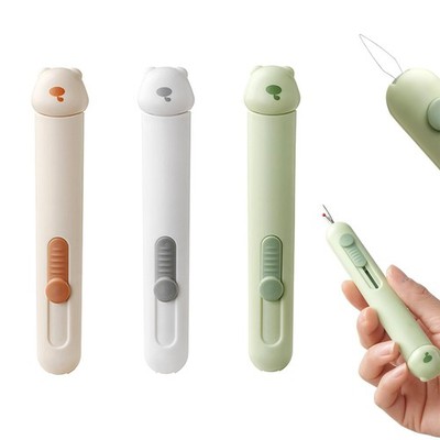 3PCS Plug-in Needle Threaders, 2 in 1 Threader Seam Ripper Tool,... 