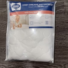 Sealy Cozy Dreams Waterproof Fitted Crib Mattress Pad - New