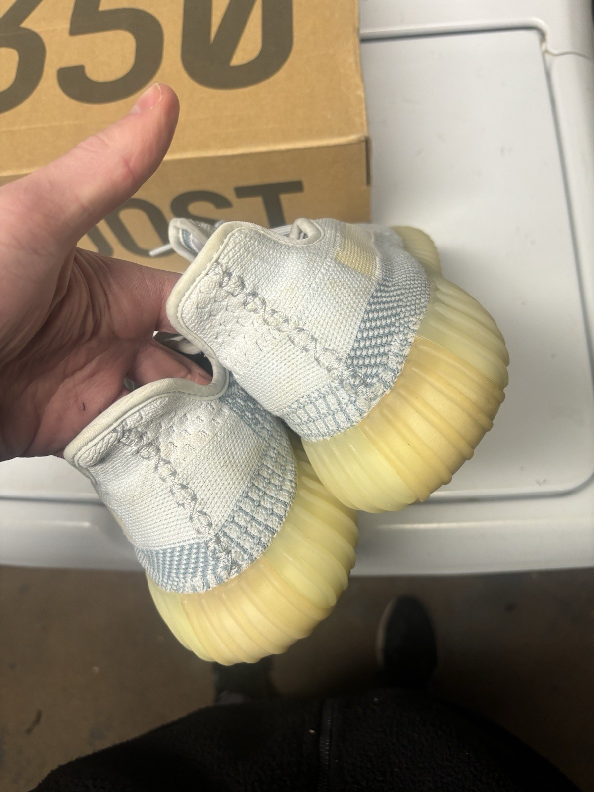 Size 11 - Adidas Yeezy Boost 350 V2 Cloud White Non-Reflective CLEAN 🧼 thumbnail 4