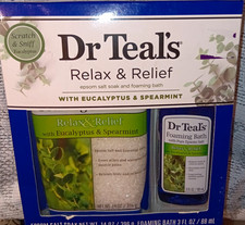 Dr Teal's Relax  Relief Eucalyptus  Spearmint Epsom Salt Soak  Foaming Bath