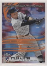 2017 Topps Chrome Freshman Flash Orange Refractor 2/25 Tyler Austin #8 1h1