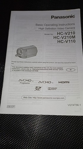Panasonic HC-V110 Camcorder - Black - Picture 11 of 11