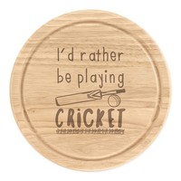 I'd Eher Sein Playing Kricket Rund Zerkleinern KäSebrett Lustig Sport