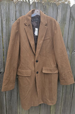 NWT BANANA REPUBLIC MEN'S WOOL TOPCOAT SZ L MSRP 275
