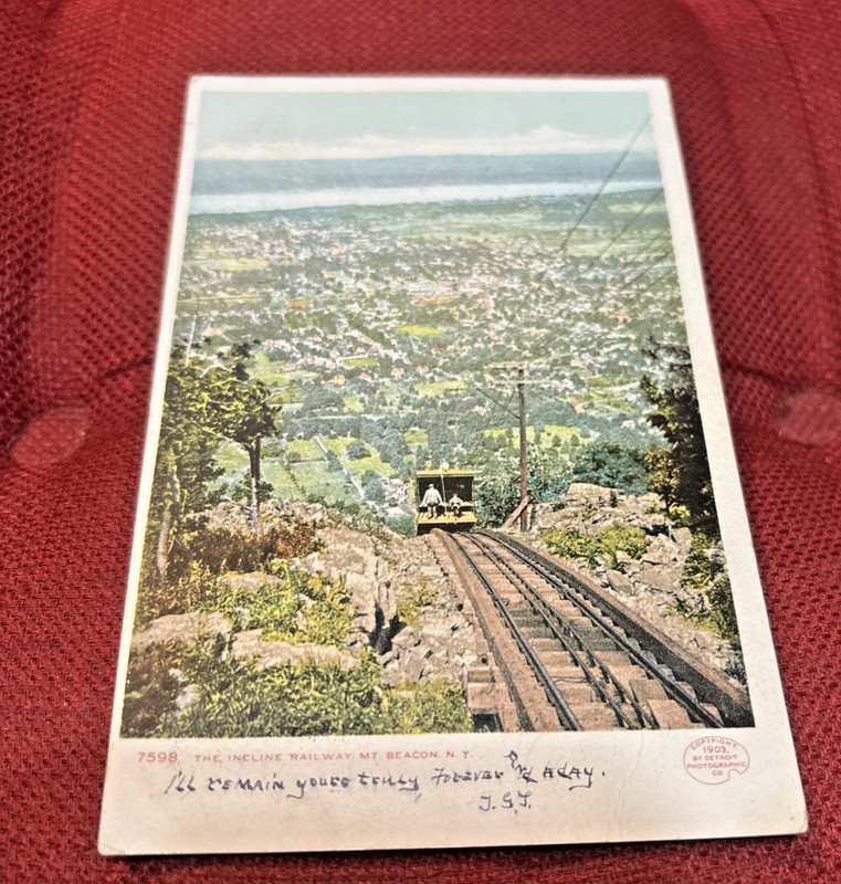 1906 Mt.Beacon Ne Railway  Historic Vintage Postcard