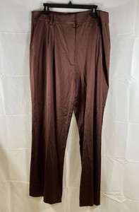 Favorite Daughter Women's The Favorite Satin Pant Coffee Brown Sz 18 NWT