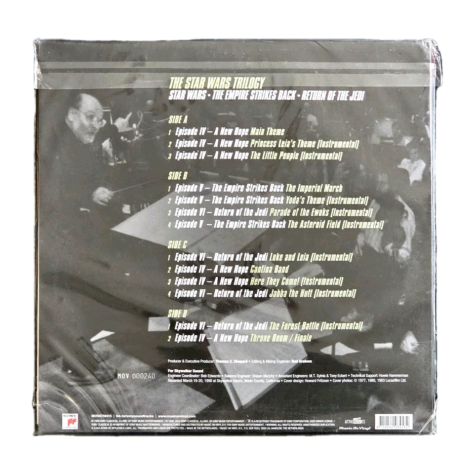 JOHN WILLIAMS "Conducts John Williams" STAR WARS TRILOGY SEALED GREEN 180g 2LP - Image 2 of 4