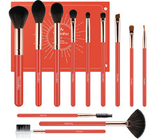 New 12Pc Professional Makeup Brush Set Eyeshadow Foundation Concealer Blusher