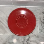 Fiesta Scarlet Red Jumbo Saucer Plate 6.75" Homer Laughlin Fiestaware HLC