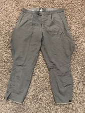 Vintage DDR K-52 Large Short East German Riding Breeches Dress Pants 34x25