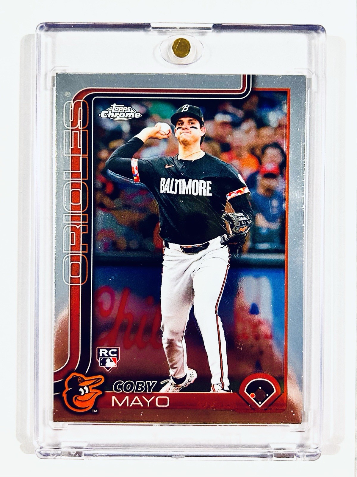 COBY MAYO BALTIMORE ORIOLES RC 2025 TOPPS CHROME - #120