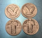 90% Silver Standing Liberty Quarters $1 Face (4 Coins) Junk Silver FREE Shipping