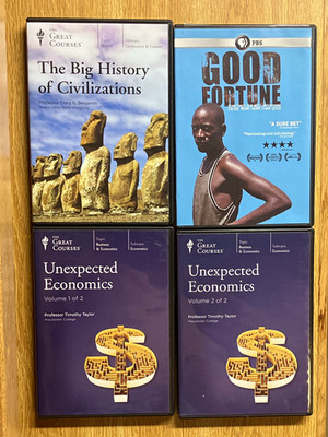 The Great Courses DVD Lot 4: Big History of Civilizations + Economics Vol 1-2