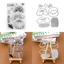 Hello Harvest Stamp and Cutting Dies Set for Diy Scrapbooking Album Card Making