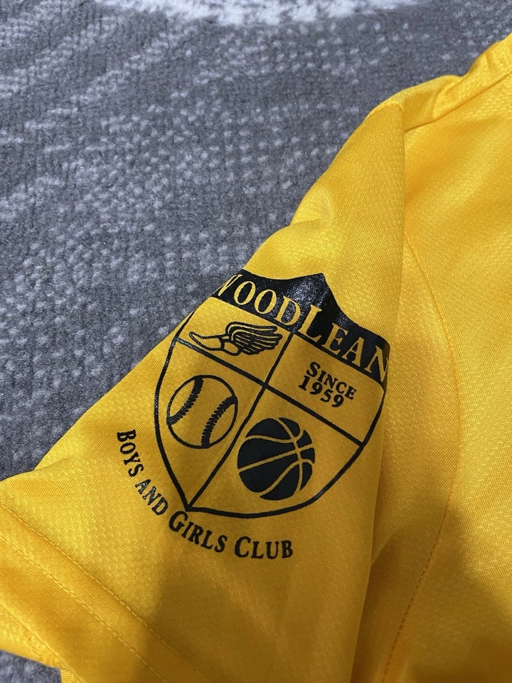 Nike MLB Pittsburg Pirates Kids Boys Yellow Activewear Short Sleeve T Shirt M - Image 2 of 4