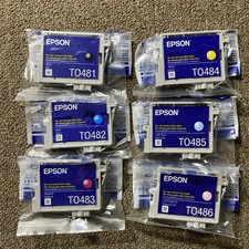 Lot of 24 Epson Printer Color Ink Cartridges 4 Of 6 Colors Each Stylus Photo