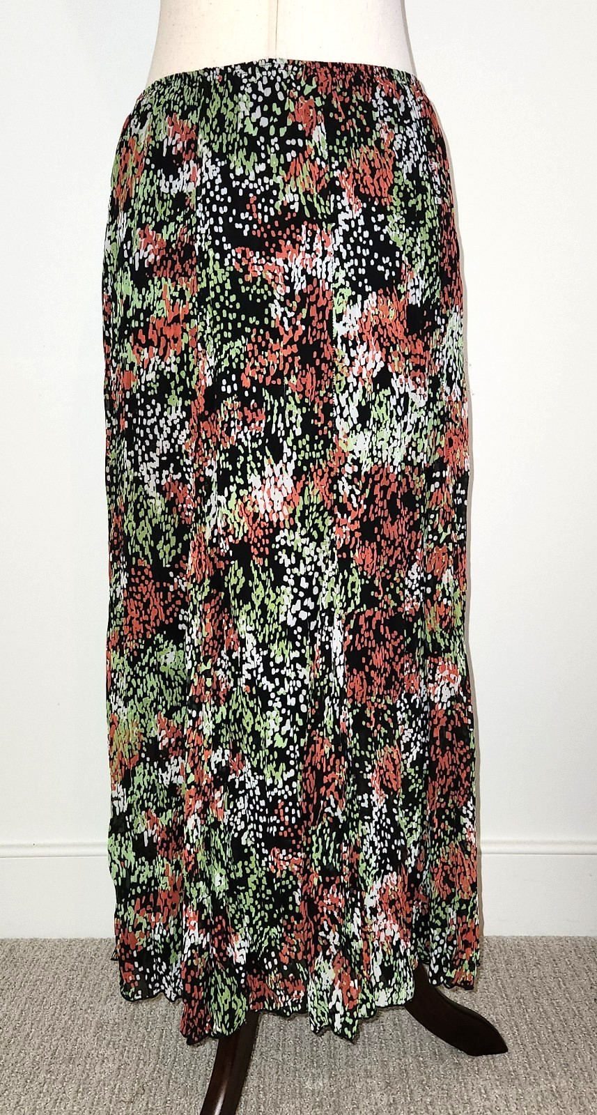 Rafael Abstract Print Broomstick Maxi Skirt Boho … - image 3