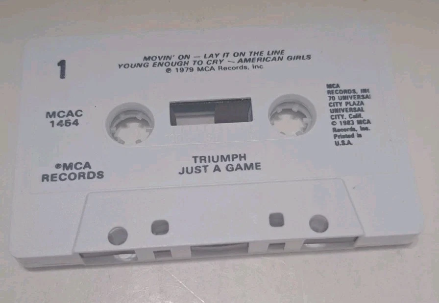 Triumph Just A Game Remastered Rock Cassette 1979 + MCAC1464 Foto 3 de 4