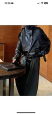 Leather Trench Coat Size S