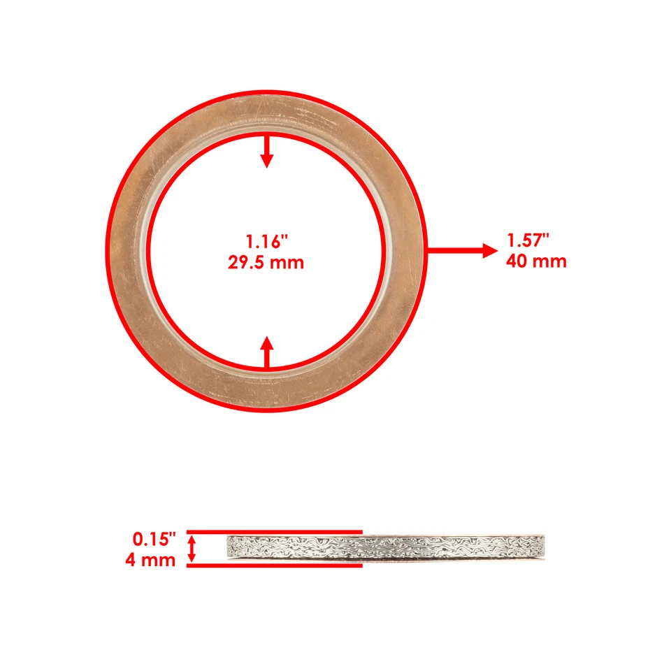 Junta de cabeza de tubo de silenciador de escape 2 para Yamaha V-Star VStar 650 XVS650 1998-2016 Foto 2 de 4