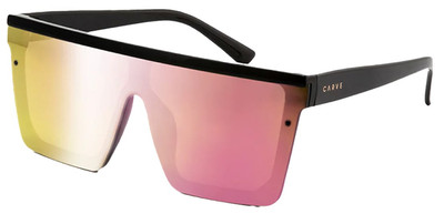 Carve Muse Sunglasses - Gloss Black / Pink Purple Iridium - New
