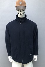 VINTAGE Burberrys Men's Navy Blue Wool Jacket Nova Check Lined EU54/ L