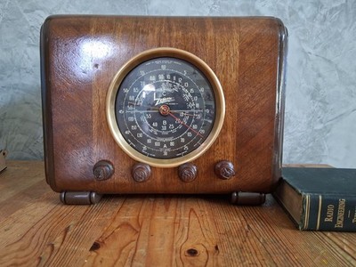 Vintage Zenith Tube Radio Cube Model 6S222 Restored, 1937, Aux Input