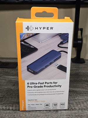 HyperDrive Next 6 Ultra-Fast Ports For Pro-Grade Productivity, 6 Port USB-C Hub